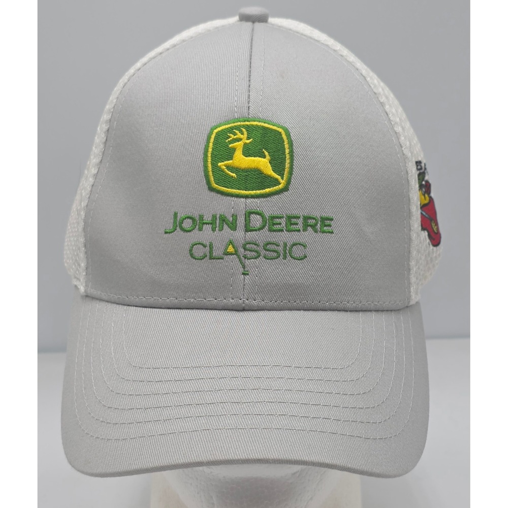 John Deere Classic Trucker Hat Gray Birdies for Charity Golf Strapback Cap